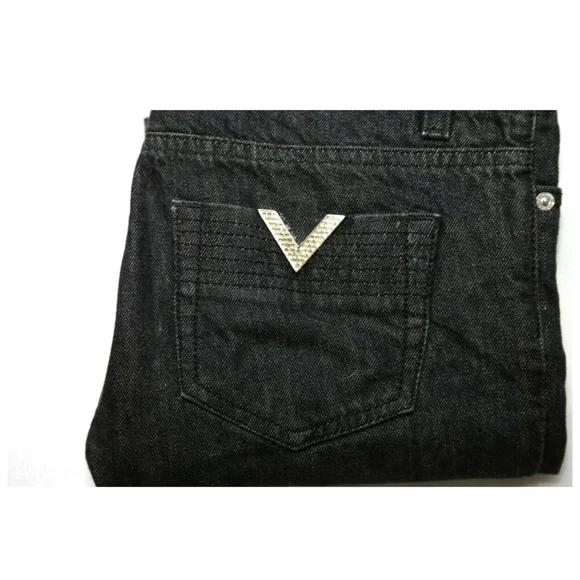 Valentino Red Classic V Black Wash Jeans - Picture 3 of 7